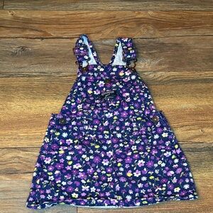 OshKosh B'gosh Blue and Purple Floral Kids Overalls